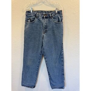 Guide Gear Mens Flannel Lined Jeans 32x32 Medium Wash Blue Plaid Lined Denim